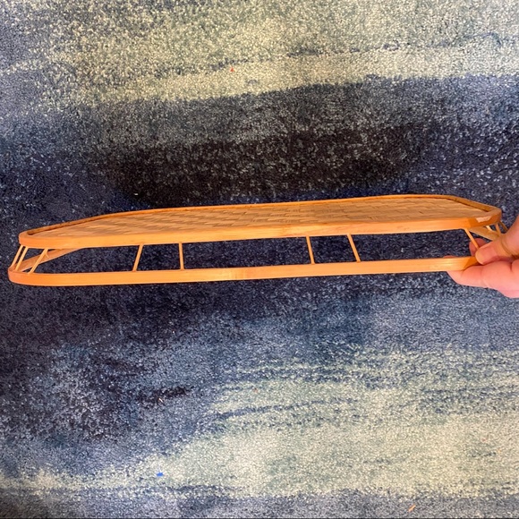 Vintage Mid-Century Bamboo Wicker Serving Tray Tiki - Picture 4 of 7